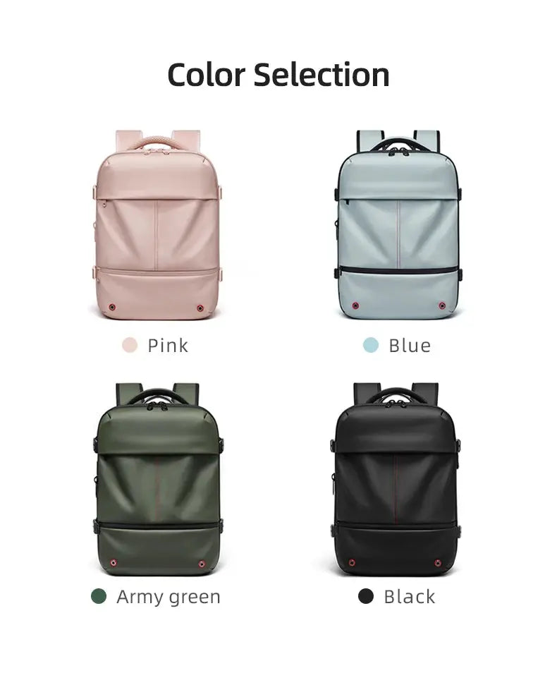 Travel Laptop Backpack 16" – USB Charging, Vacuum Compression, Business Use SKYNIX