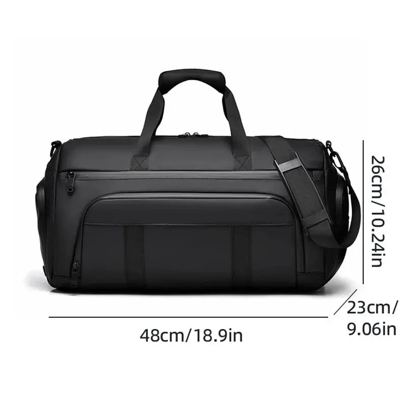 Waterproof Duffel Bag with Shoe Compartment – Outdoor, Gym, Swimming, Fitness & Yoga Satchel SKYNIX