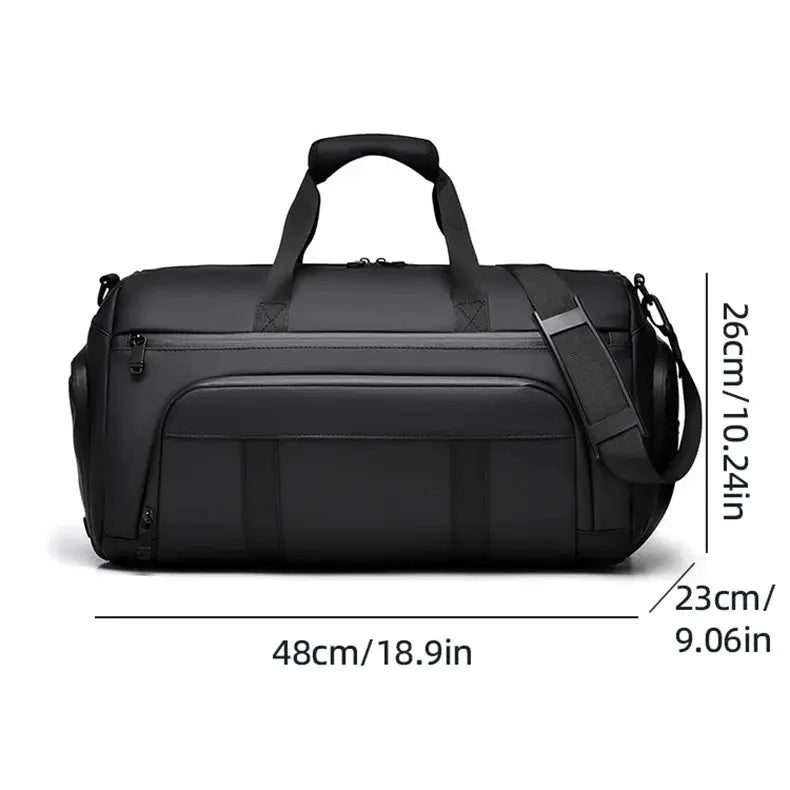 Waterproof Duffel Bag with Shoe Compartment – Outdoor, Gym, Swimming, Fitness & Yoga Satchel SKYNIX