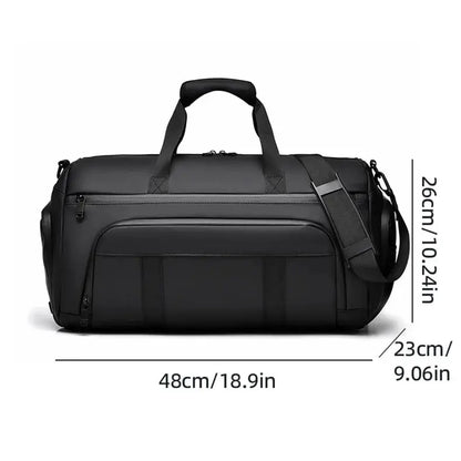 Waterproof Duffel Bag with Shoe Compartment – Outdoor, Gym, Swimming, Fitness & Yoga Satchel SKYNIX
