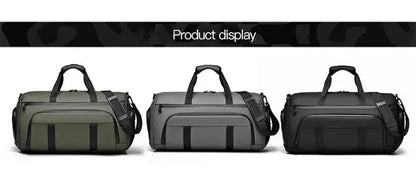 Waterproof Duffel Bag with Shoe Compartment – Outdoor, Gym, Swimming, Fitness & Yoga Satchel SKYNIX