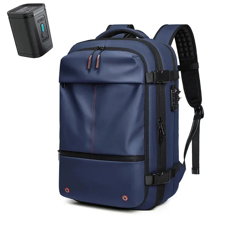 men's travel laptop backpack– 17" Business Bag with Compression, Expandable & Water-Resistant Design SKYNIX