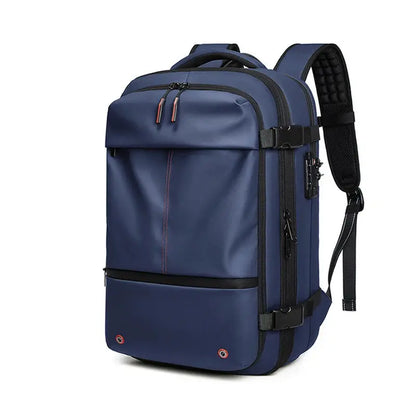 men's travel laptop backpack– 17" Business Bag with Compression, Expandable & Water-Resistant Design SKYNIX