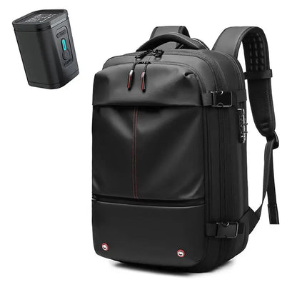 men's travel laptop backpack– 17" Business Bag with Compression, Expandable & Water-Resistant Design SKYNIX