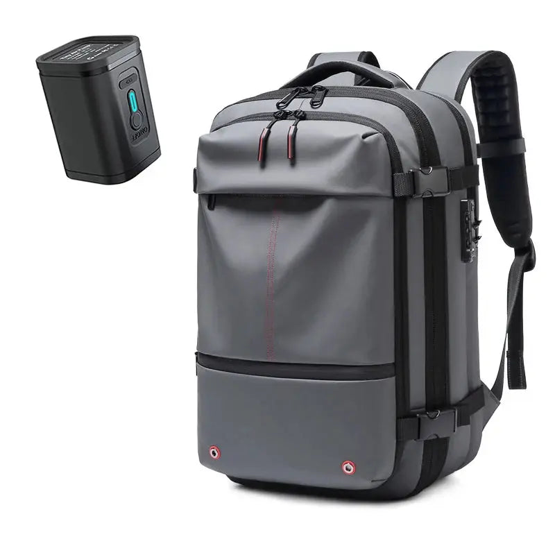 men's travel laptop backpack– 17" Business Bag with Compression, Expandable & Water-Resistant Design SKYNIX