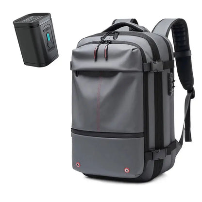 men's travel laptop backpack– 17" Business Bag with Compression, Expandable & Water-Resistant Design SKYNIX