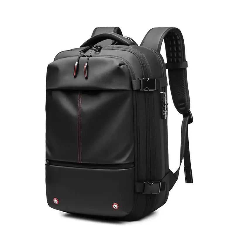 men's travel laptop backpack– 17" Business Bag with Compression, Expandable & Water-Resistant Design SKYNIX