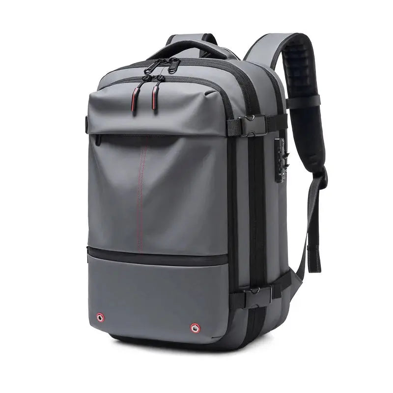men's travel laptop backpack– 17" Business Bag with Compression, Expandable & Water-Resistant Design SKYNIX