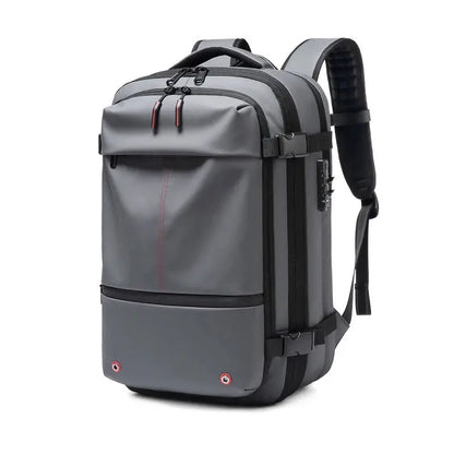 men's travel laptop backpack– 17" Business Bag with Compression, Expandable & Water-Resistant Design SKYNIX