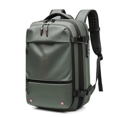 men's travel laptop backpack– 17" Business Bag with Compression, Expandable & Water-Resistant Design SKYNIX